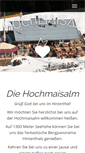 Mobile Screenshot of hochmaisalm.at
